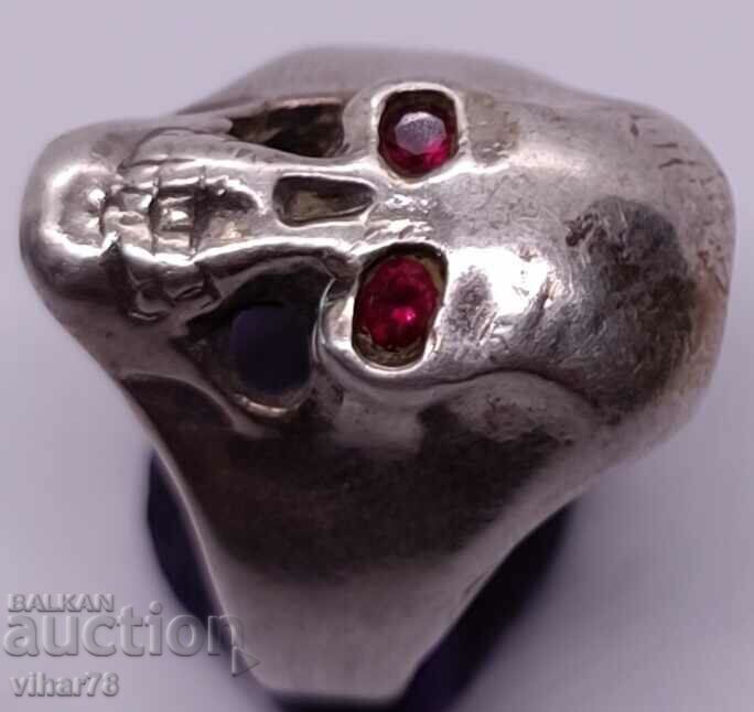 Аукцион СРЕБЪРЕН ПРЪСТЕН-ЧЕРЕП Аукцион СРЕБЪРЕН ПРЪСТЕН-ЧЕРЕП