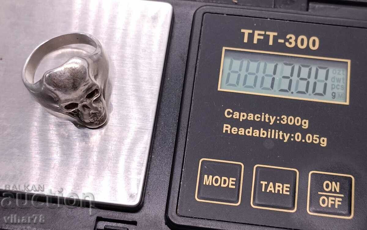 СРЕБЪРЕН ПРЪСТЕН-ЧЕРЕП - 5 СРЕБЪРЕН ПРЪСТЕН-ЧЕРЕП - 5