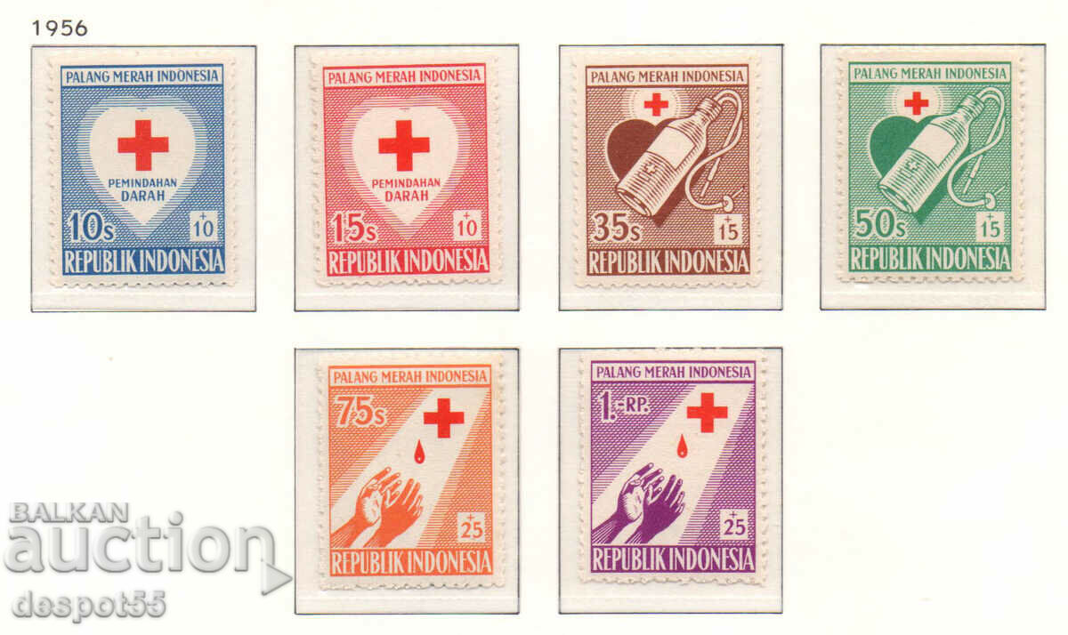 1956. Ινδονησία. Ερυθρός Σταυρός.