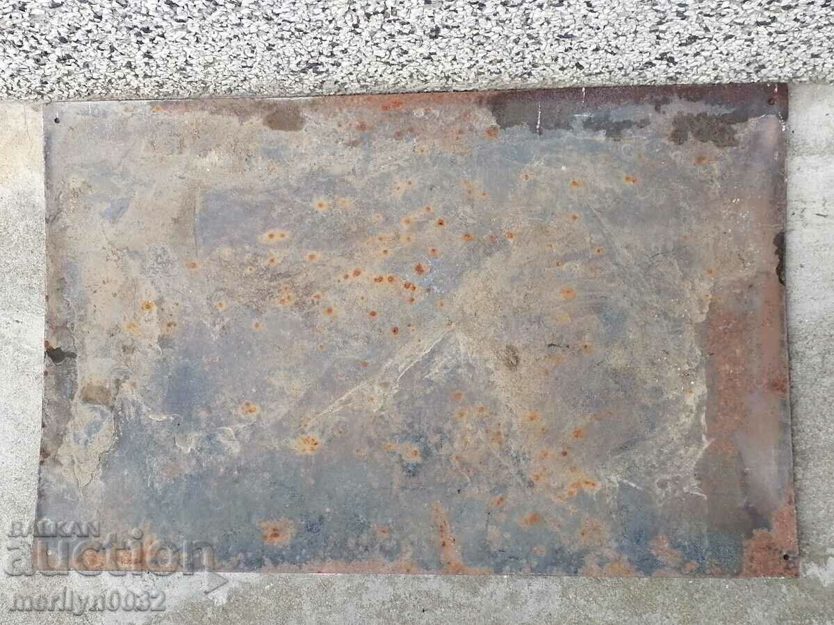 Delivery of Social plate enamel "Let's Protect the Harvest from Fire" 60/40 cm Delivery of Social plate enamel "Let's Protect the Harvest from Fire" 60/40 cm