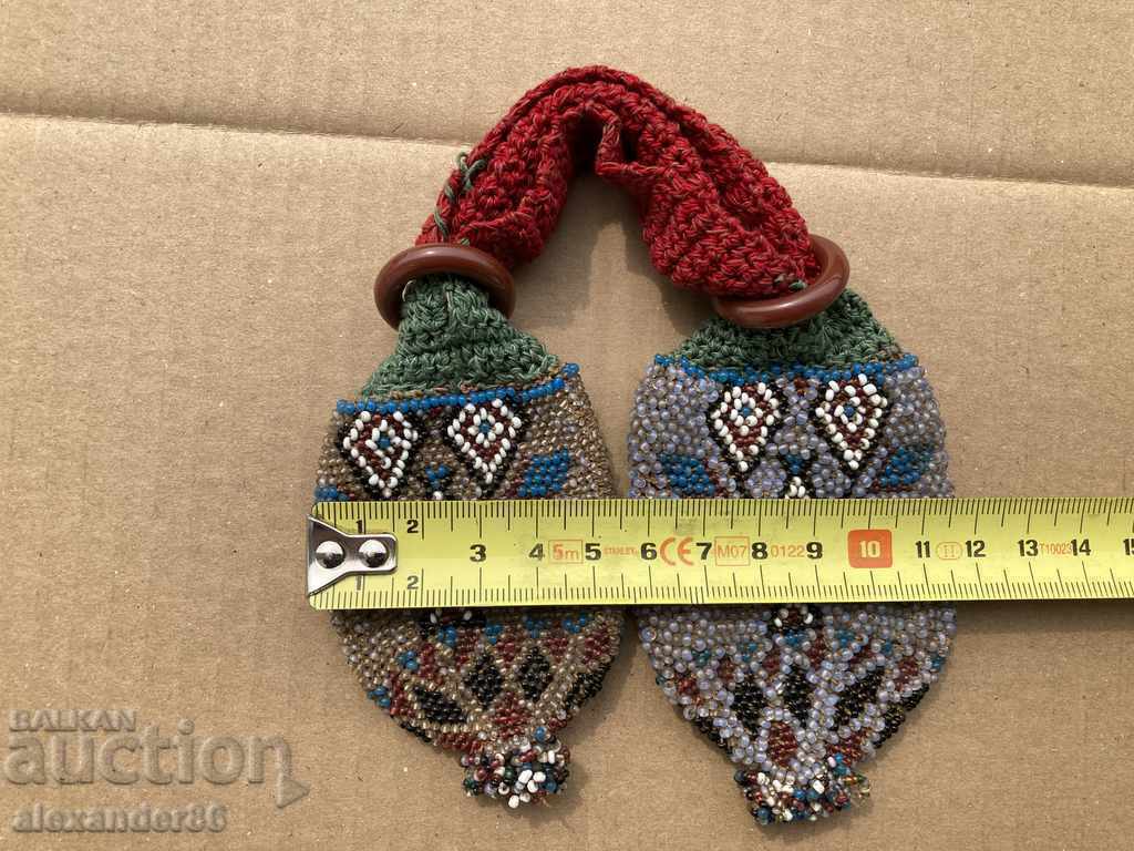 Old purse with pungia beads - 6 Old purse with pungia beads - 6