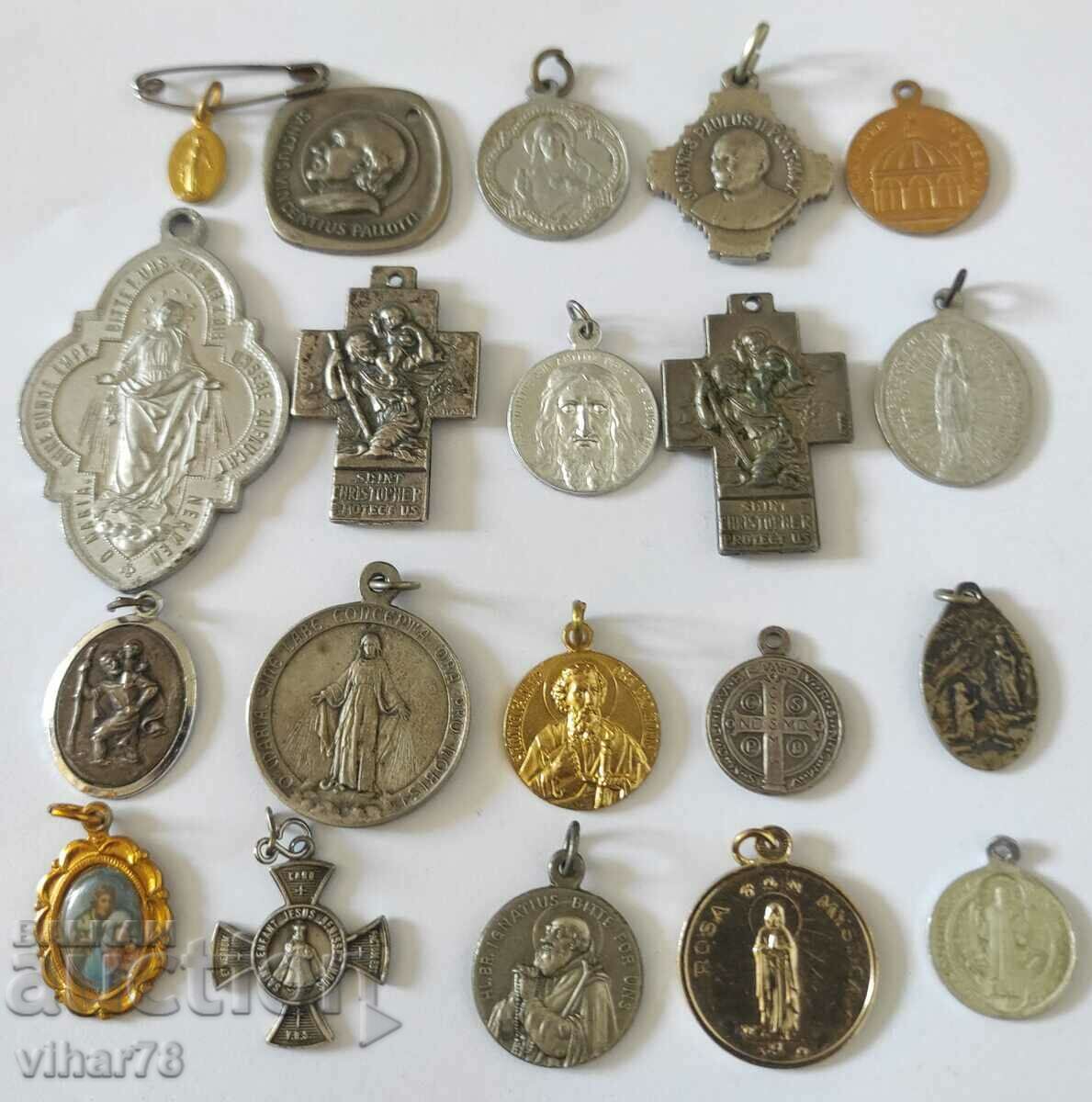 Delivery of Lot of church pendants-medals Delivery of Lot of church pendants-medals