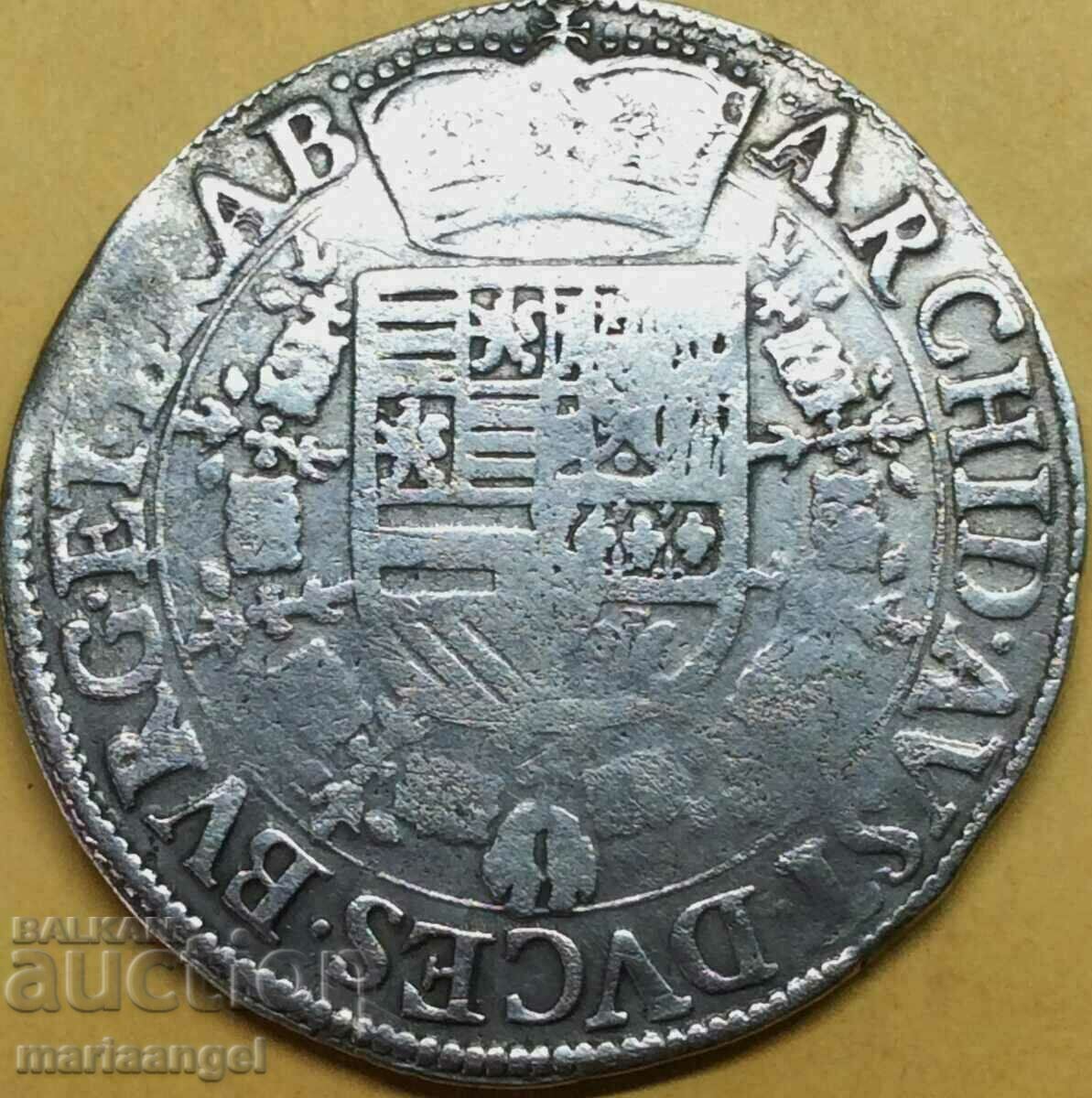 Spaniolă Țările de Jos Patagon 1621-1625 Thaler 27,35 g argint