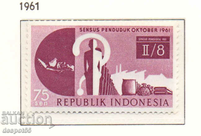 1961. Ινδονησία. Η πρώτη ινδονησιακή απογραφή.