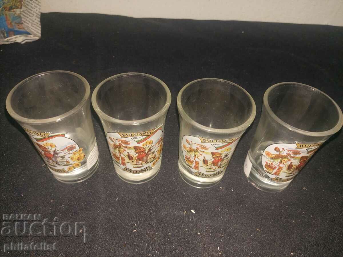 4 pieces - brandy glasses - Bulgaria with price 16.00 BGN | € 8.18