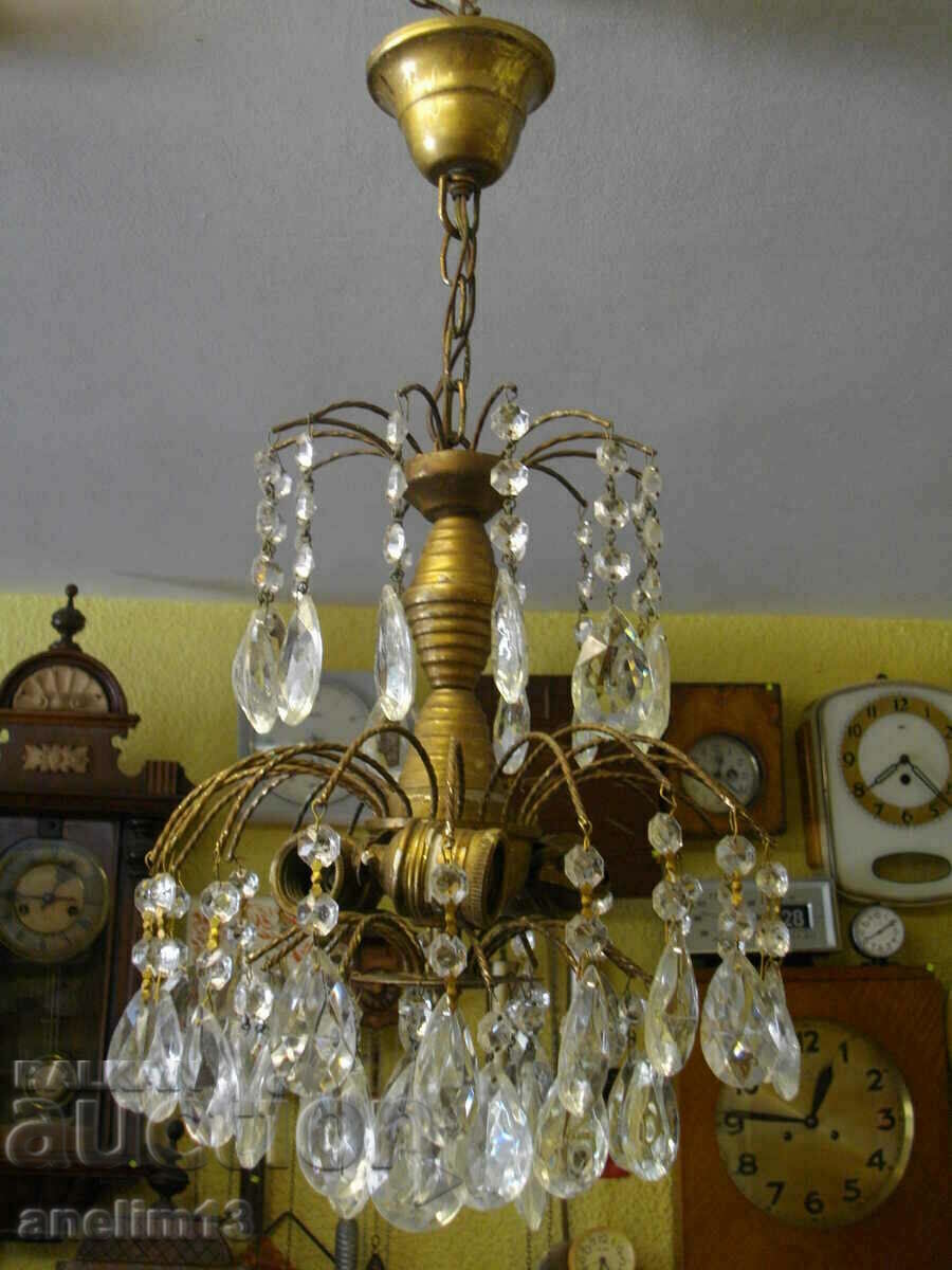 OLD CRYSTAL CHANDELIER LAMP with price 695.00 BGN | € 355.35 OLD CRYSTAL CHANDELIER LAMP with price 695.00 BGN | € 355.35