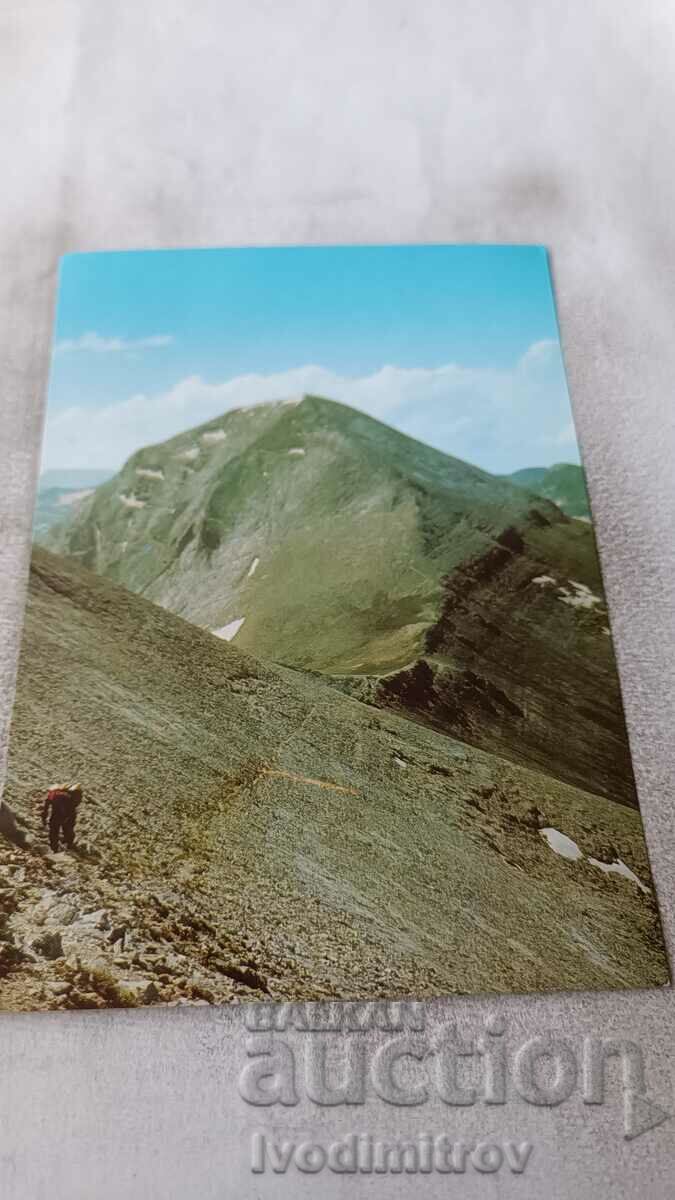 Postcard Pirin Vrah Vihren 2914 m. 1983