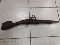 Old flintlock rifle, flintlock, weapon