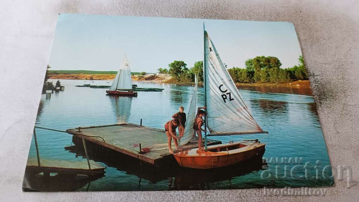 Postcard Kielce Zalew Osrodek Sportow Wodnych