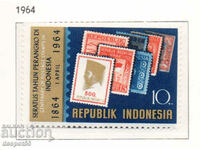 1964. Ινδονησία. 100 χρόνια ταχυδρομικά τέλη στην Ινδονησία.