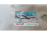 Ημερολόγιο BALKAN BOEING 737-500 1991