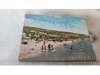 Пощенска картичка Златни пясъци Плажът 1960