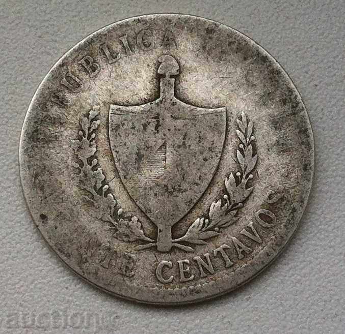 Ασημένιο 20 centavos Κούβα 1920 - ασημένιο νόμισμα #2 με τιμή € 7.67 | 15.00 BGN