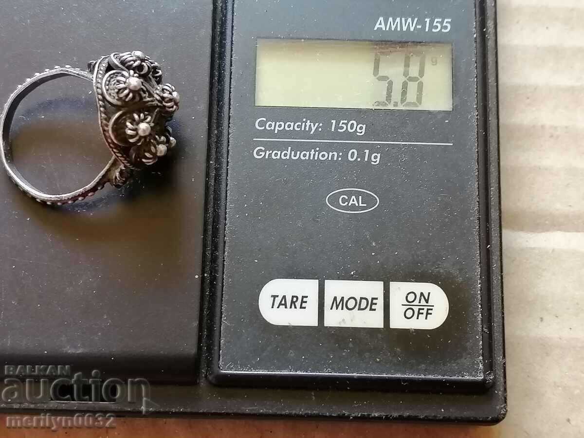 Delivery of Silver ring 5.8 grams Kingdom of Bulgaria silver jewelry