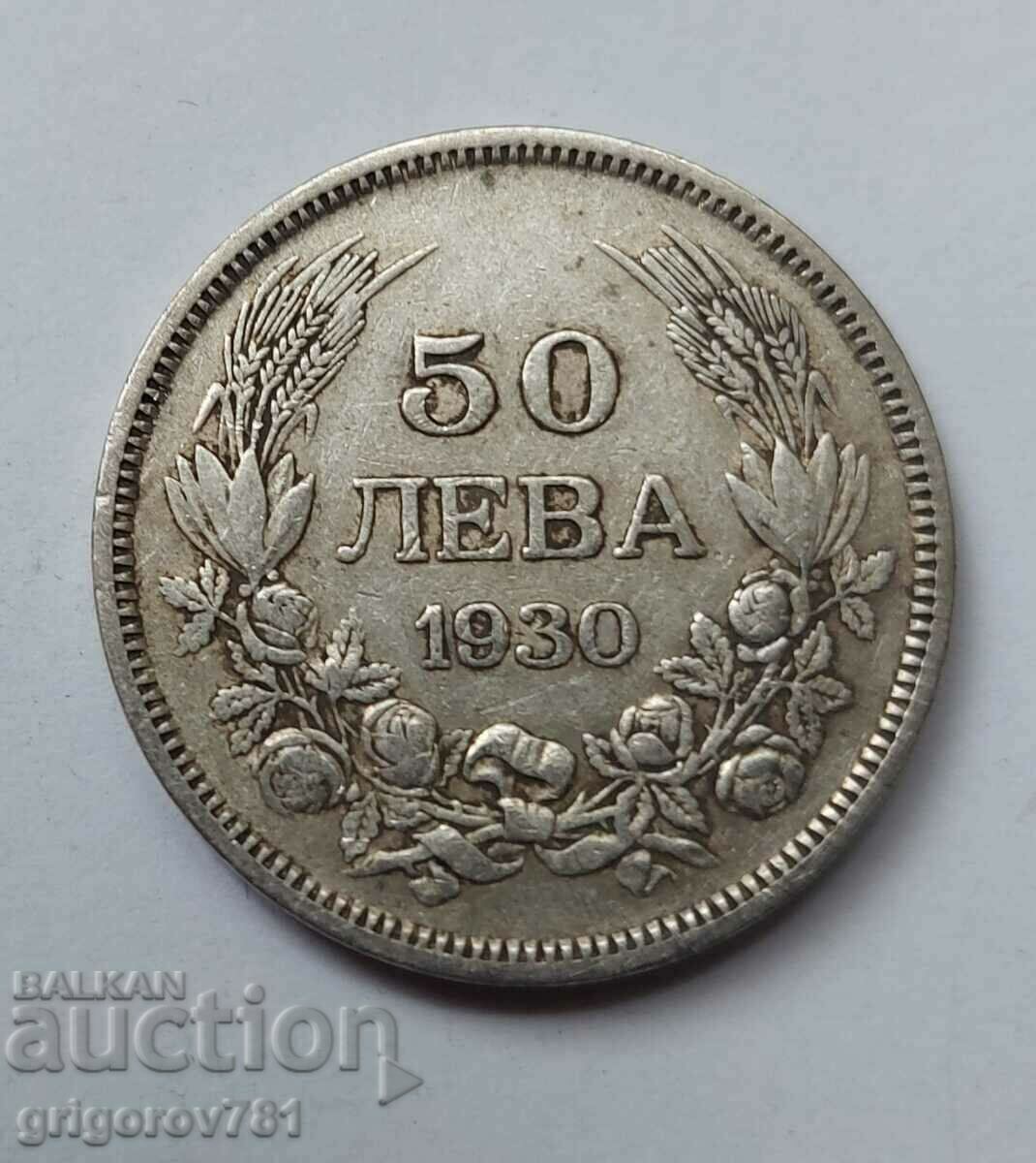 50 leva silver Bulgaria 1930 - silver coin #62 50 leva silver Bulgaria 1930 - silver coin #62