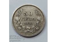 50 leva argint Bulgaria 1930 - monedă de argint #64