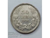 50 leva silver Bulgaria 1930 - silver coin #65