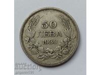 50 leva argint Bulgaria 1930 - monedă de argint #67
