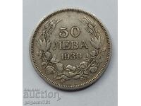 50 лева сребро България 1930 -  сребърна монета #73