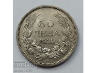 50 leva silver Bulgaria 1930 - silver coin #74