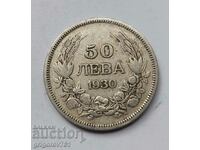 50 leva silver Bulgaria 1930 - silver coin #78