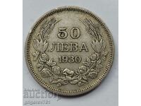50 leva argint Bulgaria 1930 - monedă de argint #84