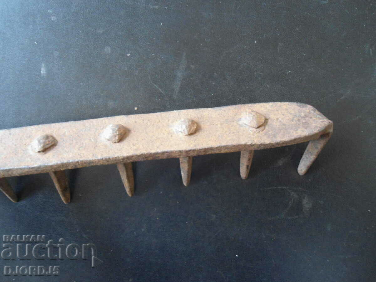 Old forged agricultural tool, darak - 5 Old forged agricultural tool, darak - 5
