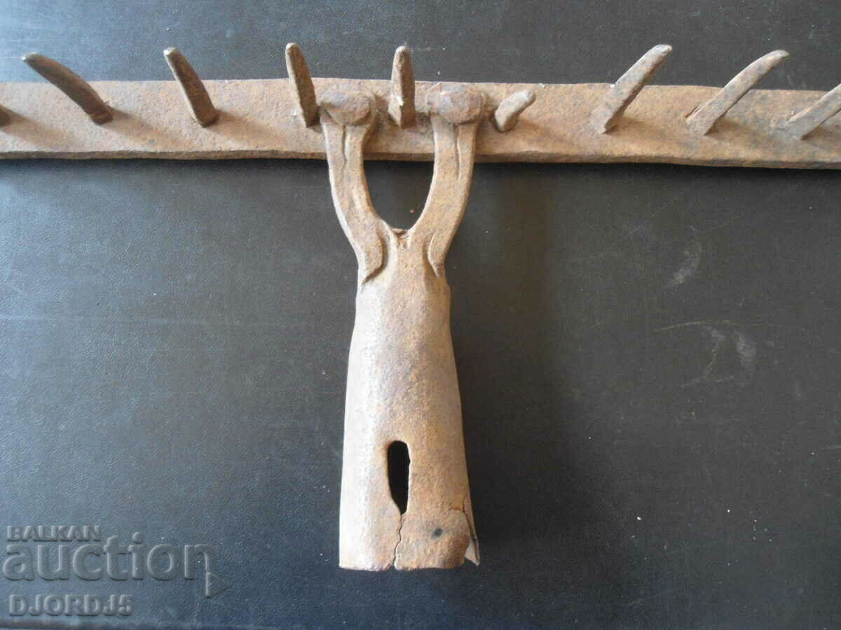 Old forged agricultural tool, darak