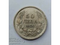 50 leva argint Bulgaria 1930 - monedă de argint #87