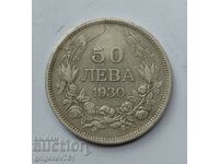 50 лева сребро България 1930 -  сребърна монета #88