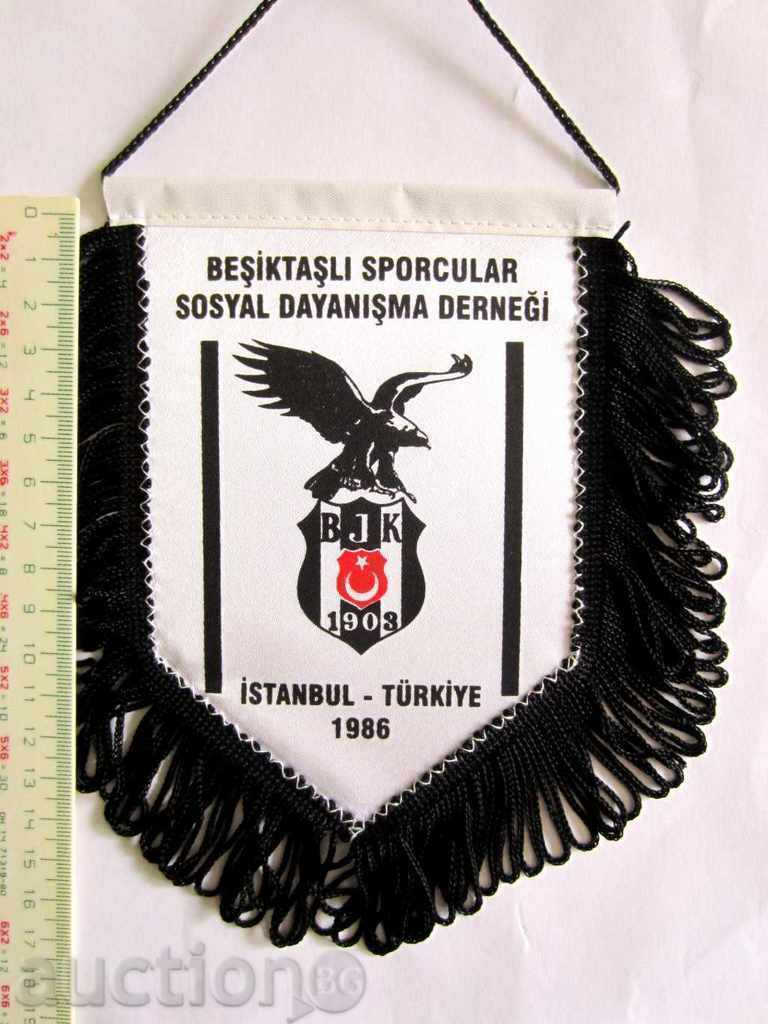 FOOTBALL FLAG-FOOTBALL-BESIKTAS-ISTANBUL-TURKEY-NEW with price 8.00 BGN | € 4.09 FOOTBALL FLAG-FOOTBALL-BESIKTAS-ISTANBUL-TURKEY-NEW with price 8.00 BGN | € 4.09