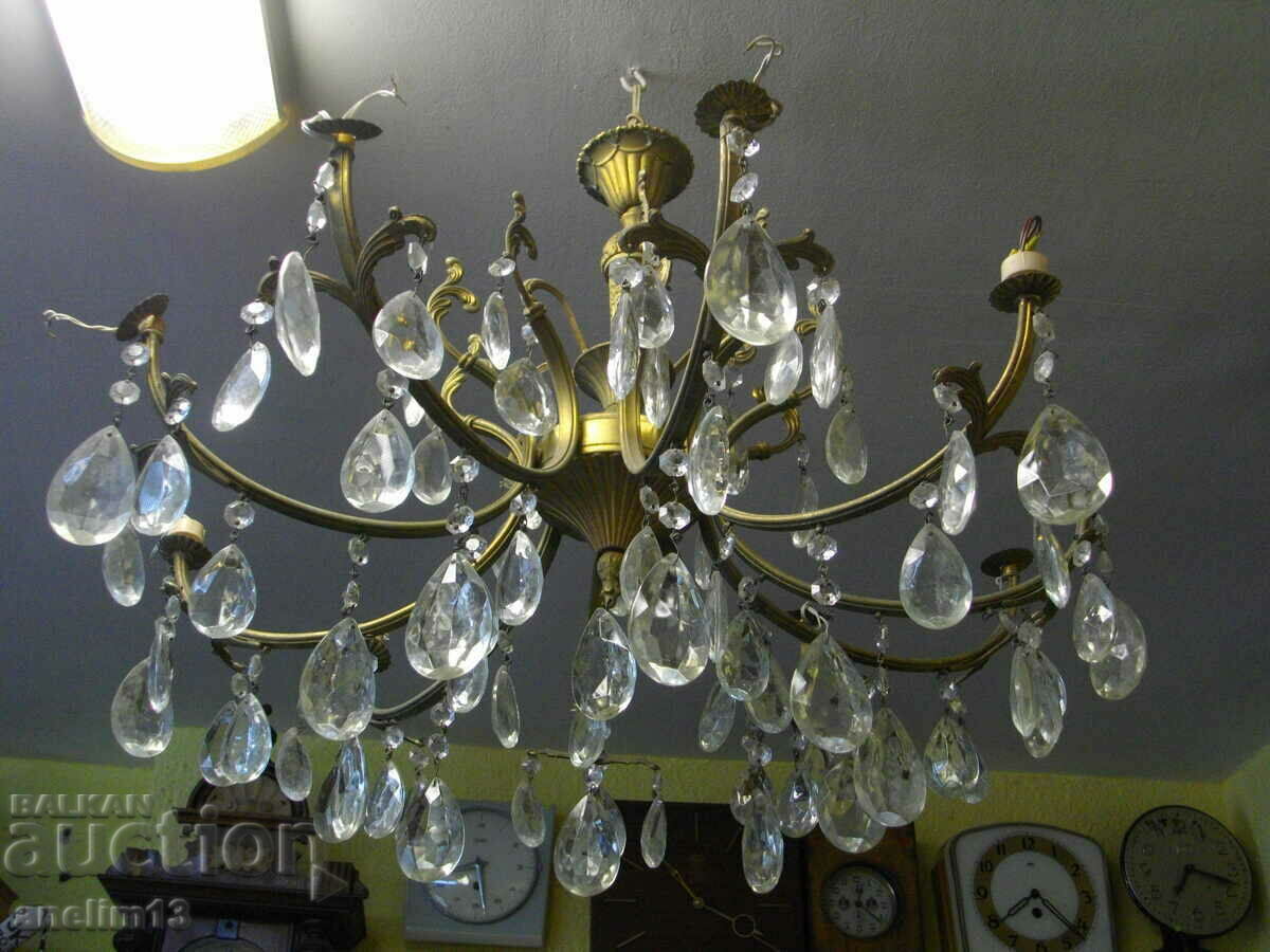 OLD CRYSTAL CHANDELIER LAMP with price 895.00 BGN | € 457.61 OLD CRYSTAL CHANDELIER LAMP with price 895.00 BGN | € 457.61