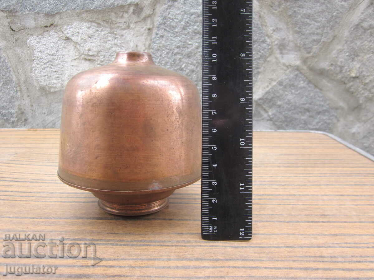 old Bulgarian copper oil pot - 7