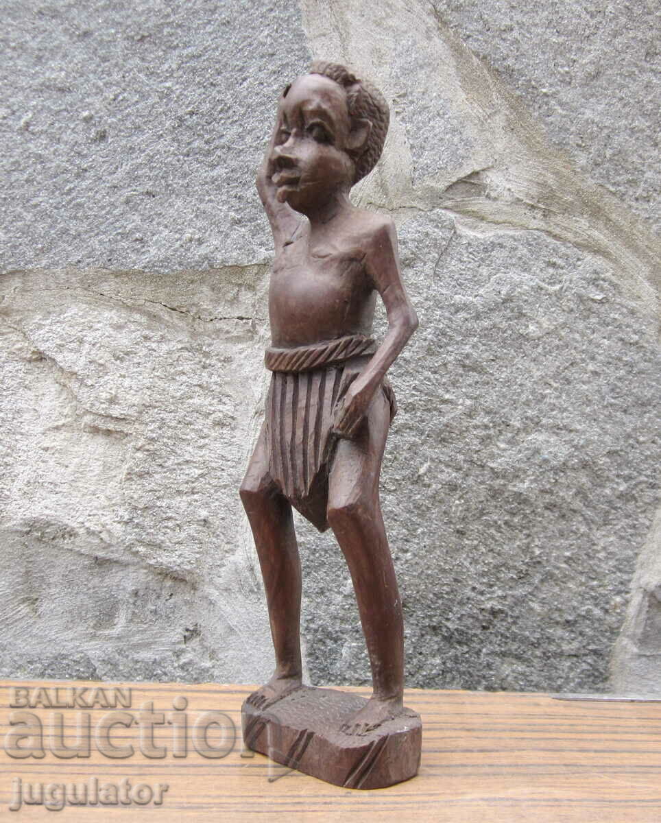 Auction old ebony figure statuette ebony man figurine Auction old ebony figure statuette ebony man figurine