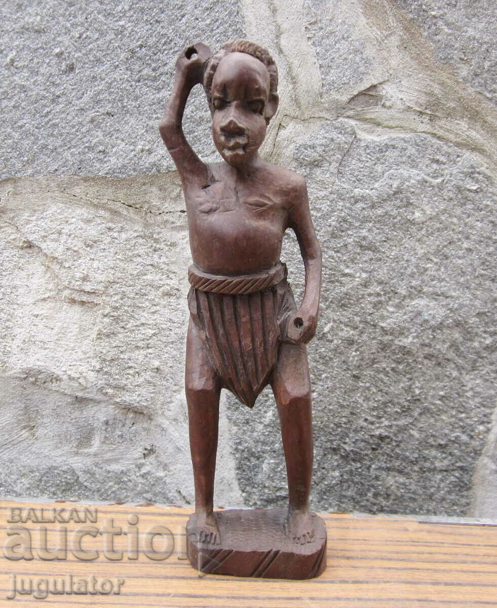стара абаносова фигура статуетка фигурка на мъж от абанос