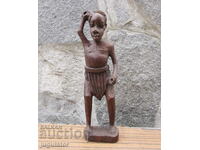 old ebony figure statuette ebony man figurine