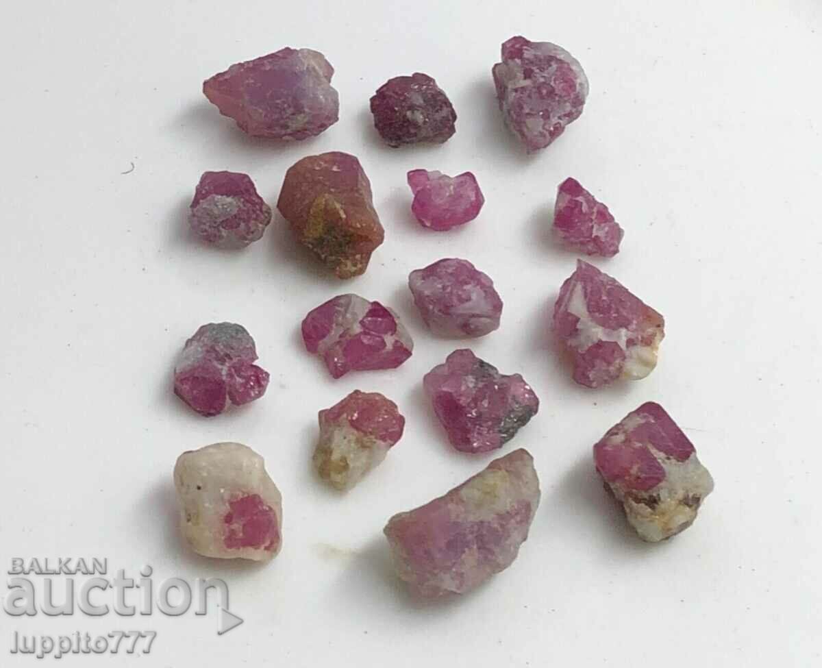 Δημοπρασία Φυσική όψη ρουμπινιού ποιότητας 61 καρατίων - παρτίδα 16 τεμαχίων Δημοπρασία Φυσική όψη ρουμπινιού ποιότητας 61 καρατίων - παρτίδα 16 τεμαχίων