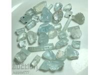 natural beryl aquamarine facet quality 42 g - 30 pcs.+ lot