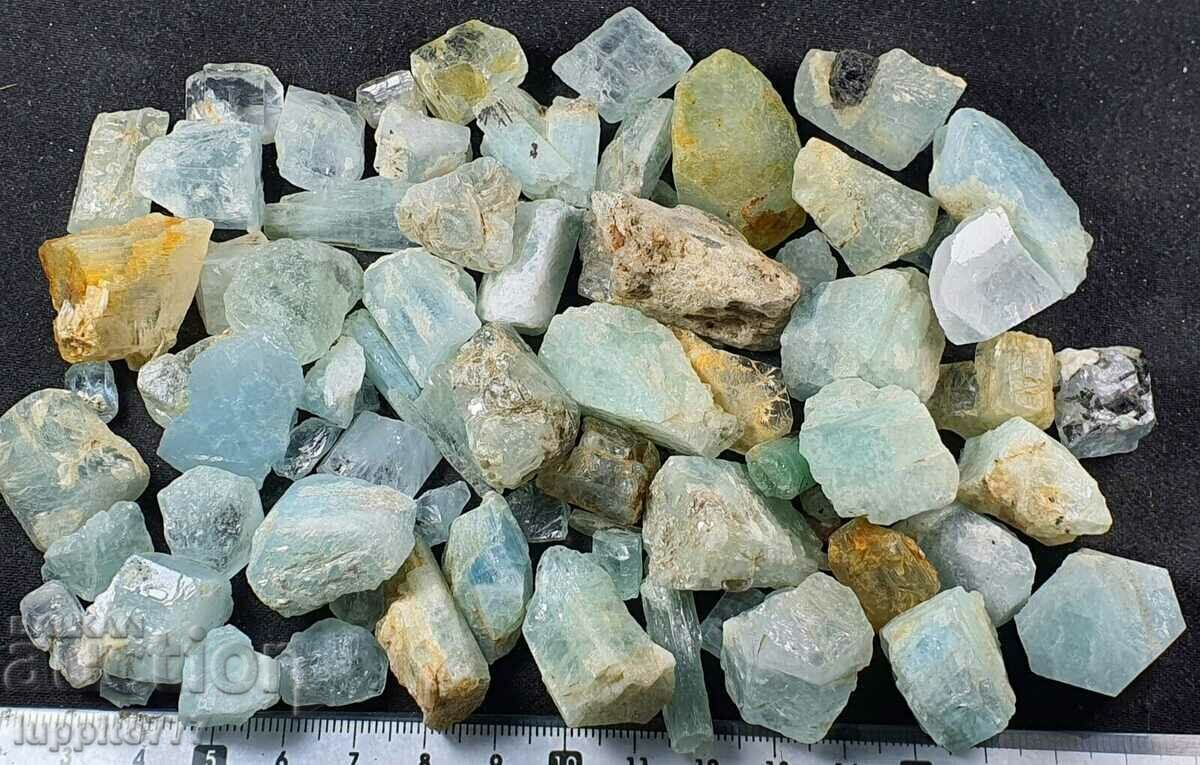 φυσική ακουαμαρίνα βερύλ 370 γραμμάρια - 50 τεμ.+ παρτίδα - 5 φυσική ακουαμαρίνα βερύλ 370 γραμμάρια - 50 τεμ.+ παρτίδα - 5