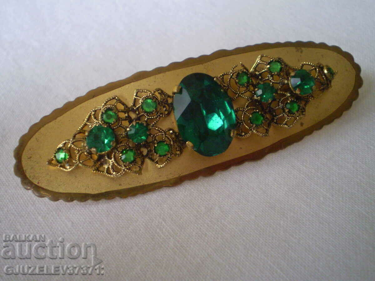 brooch - Pin with crystals from the 40s with price 59.00 BGN | € 30.17 brooch - Pin with crystals from the 40s with price 59.00 BGN | € 30.17