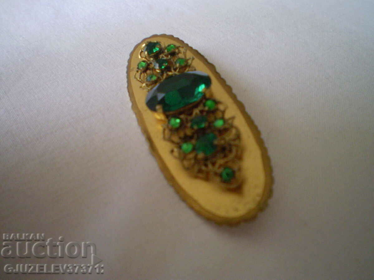 brooch - Pin with crystals from the 40s - 5 brooch - Pin with crystals from the 40s - 5