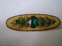 brooch - Pin with crystals from the 40s