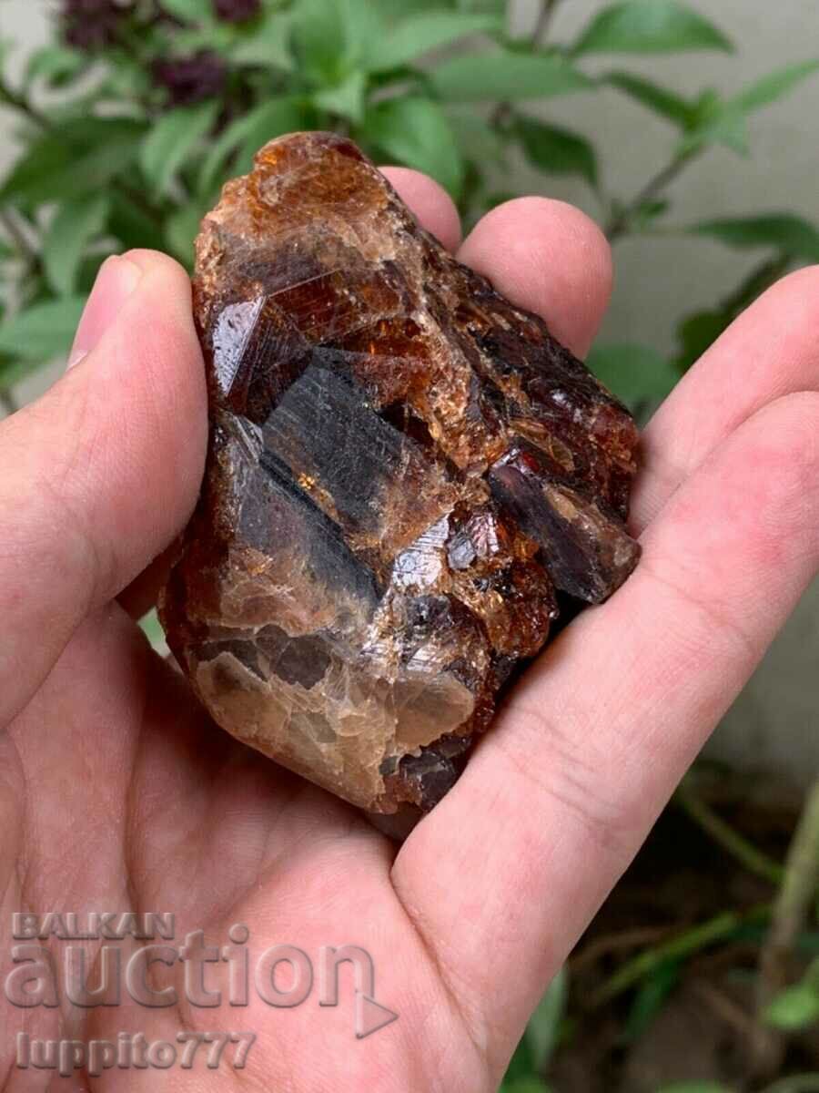 natural garnet hesonite on matrix 164 grams - 6 natural garnet hesonite on matrix 164 grams - 6