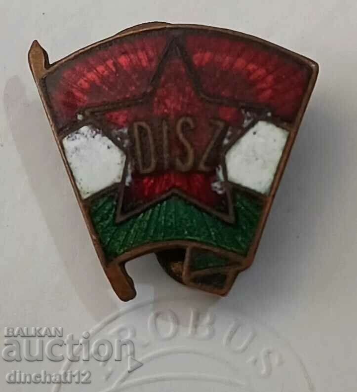 Auction Hungary buttonel. Dolgozó Ifjúság Szövetsége DISZ Auction Hungary buttonel. Dolgozó Ifjúság Szövetsége DISZ