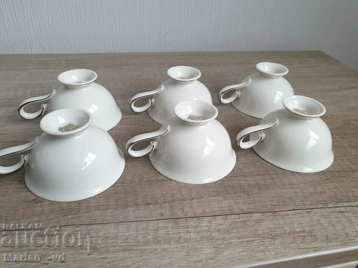 Old gilt porcelain cups with two Bavaria seals - 7 Old gilt porcelain cups with two Bavaria seals - 7