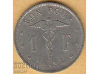 1 franc 1934 (French legend), Belgium