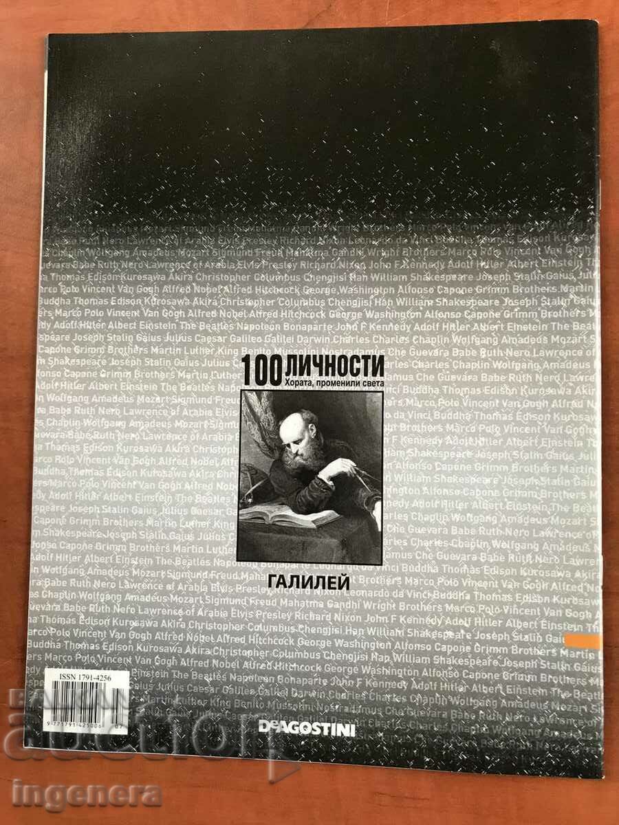 "100 PERSONALITIES" MAGAZINE-GALILEO with price 4.00 BGN | € 2.05