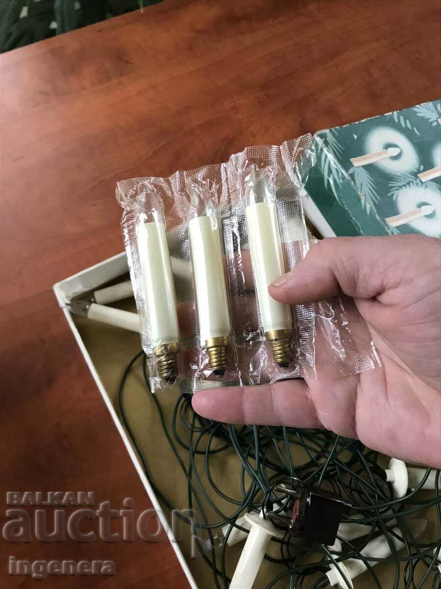 CHRISTMAS LIGHT CANDLES ANTIQUE-PHILIPS PHILIPS - 5 CHRISTMAS LIGHT CANDLES ANTIQUE-PHILIPS PHILIPS - 5