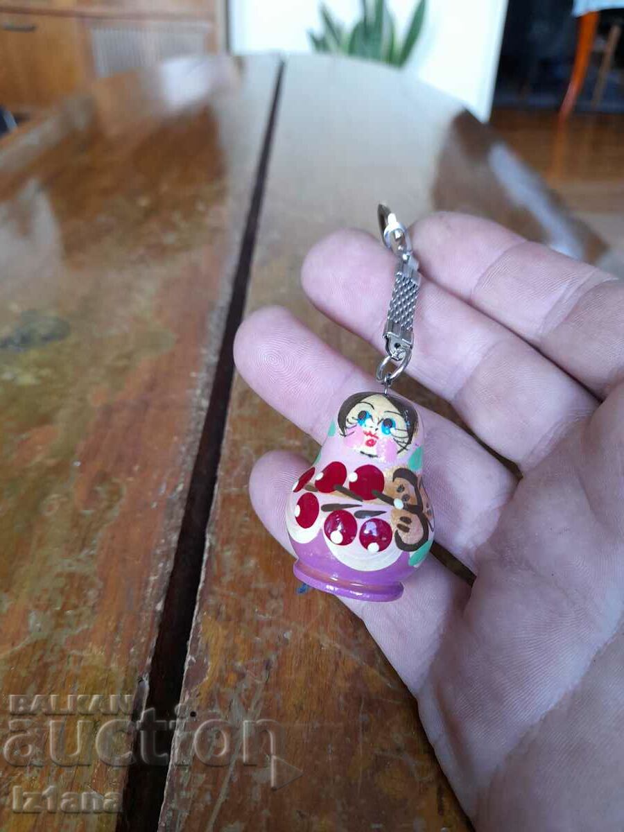 Old Matryoshka keychain with price 25.00 BGN | € 12.78 Old Matryoshka keychain with price 25.00 BGN | € 12.78