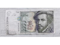 1000 pesetas 1992 Spain
